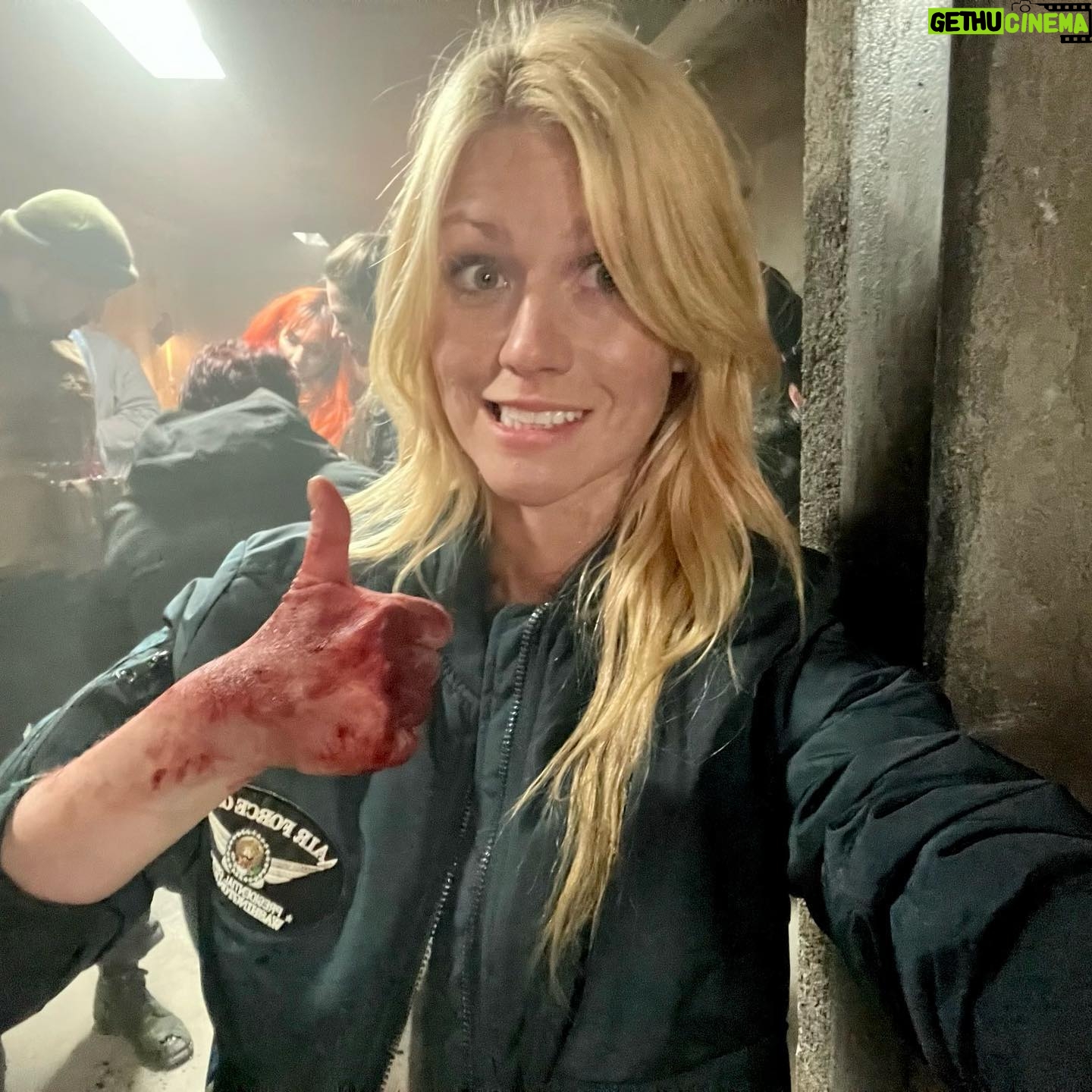 Katherine McNamara Instagram - Ready for takeoff! ✈️ #AirForceOneDownMovie is in select theaters TODAY! Watch it again on streaming Feb 13th! 🦅💥 @paramountmovies @james2bambamford