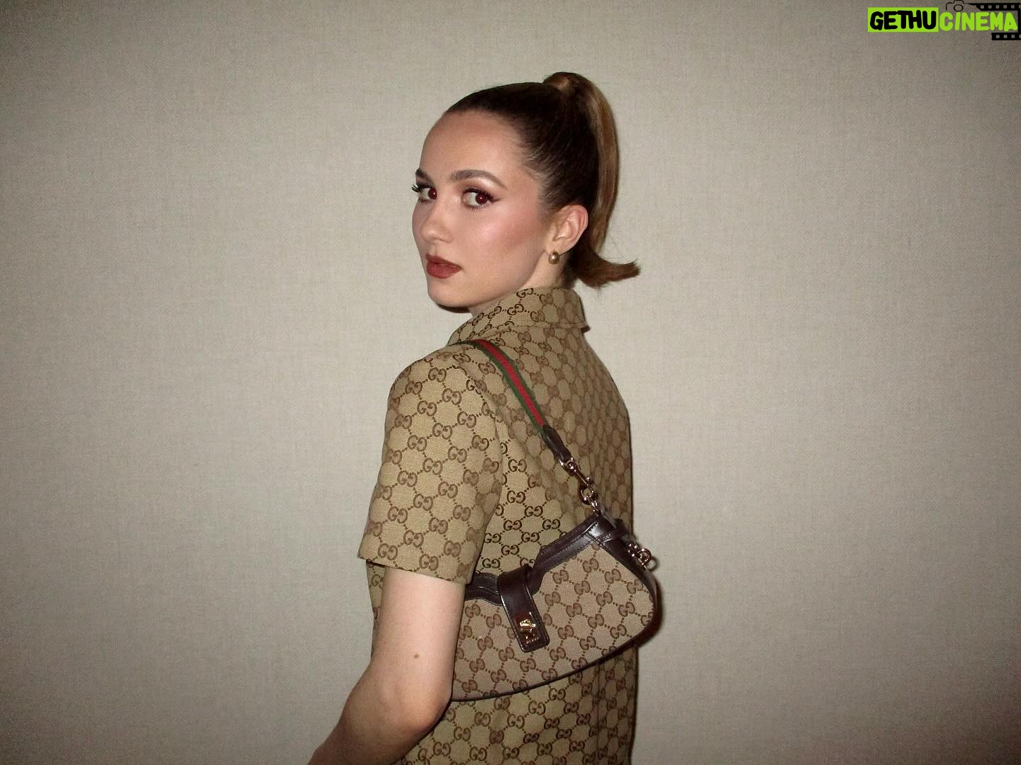 Maude Apatow Instagram - thank you for having me @gucci @sabatods 🤎