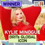 Kylie Minogue Instagram – 2024 #BRITs Global Icon winner… @kylieminogue! 

the queen herself will also be taking the stage 

you won’t wanna miss it

tune in Sat 2 March x