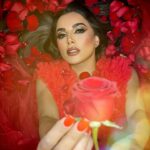 Aleida Núñez Instagram - Feliz día del amor y la amistad 🌹saben que son muy importantes en mi vida, feliz de que estén en mi corazón  besos a mis Monarcas y mis Chingonas🥰 Joyeux jour mon bébé heureux de partager de beaux moments à côté de toi je t’aime te amo❤️ #makeup @rulomaquillista #felizsanvalentin