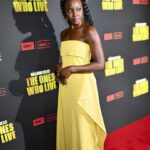 Danai Gurira Instagram – Shout out to my incredible glam team for helping me bring some sunshine to the apocalypse last week! I had so much fun in this number. Love you guys! 💛 #TheOnesWhoLive