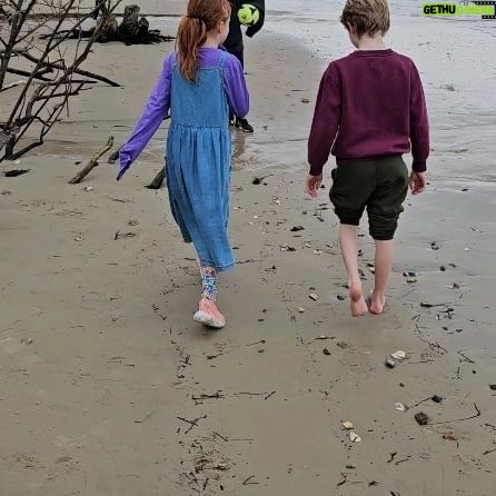 Fearne Cotton Instagram - Soul boosting day at the seaside. Forgot my cozzie (thank god) so just put my feet into the freezing water. Highlight of the day being my babe @heidigreensmith break dancing on the beach.
A lot of laughter, freezing feet, happy half term kids, and strangely a deer swimming in the sea. None of us were quite sure how or why but we were relieved when he made it to shore.
To all parents and carers out there doing half term and juggling it all (Heidi has FIVE kids) we've got this. ❤️