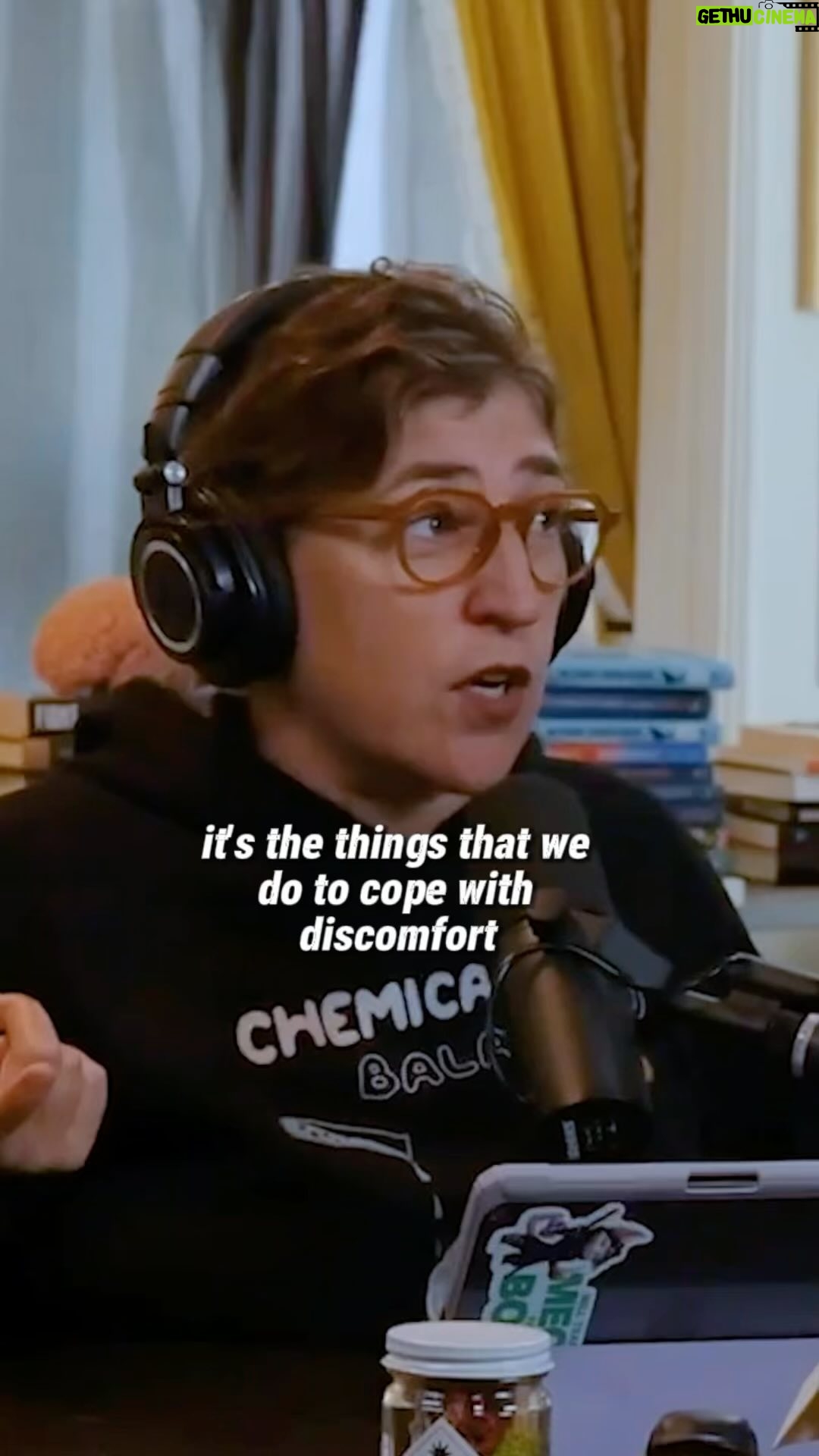 Mayim Bialik Instagram - Do children have addictions as a means to cope with discomfort or stress? Now Streaming our MBB episode with Whitney Cummings Want to watch the whole episode? Head to the link in our bio!
#BialikBreakdown #mayimbialik #mentalhealthpodcast #whitneycummings #podcast #mentalhealthawareness