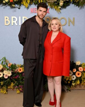 Nicola Coughlan Instagram - This one’s for the wallflowers ❤️

Our first @bridgertonnetflix event for Season 3 and I’m already very overwhelmed and very grateful for your beautiful responses to what you’ve seen, I promise you we’re only getting started, this season is a magical one even if I do say so myself

Styled by @aimeecroysdill wearing full @stellamccartney 
Makeup @neilyoungbeauty 
Hair @halleybrisker 
Hair colour by @mrjasonhogan @joshwood 
Skin prep @guendalinatheskinsculpter 
Styling assistant @emmaalisonseery 
@vrwpublicity 

Special thank you to the incredible @claridgeshotel for such a gorgeous stay
