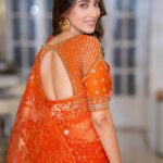 Bidya Sinha Saha Mim Instagram - You are enough, just as you are.🧡

P.c- @syedshahewar.hussain.7 
Wearing - @naiyoree 
Blouse- @wahidasnandonic