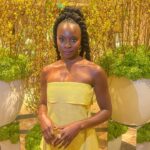 Danai Gurira Instagram – Shout out to my incredible glam team for helping me bring some sunshine to the apocalypse last week! I had so much fun in this number. Love you guys! 💛 #TheOnesWhoLive