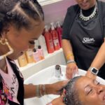 Tabitha Brown Instagram - Yesterday I got to spread a little @donnasrecipe wash and style day love @ultabeauty with these 3 beautiful ladies ❤️ It was their first time using @donnasrecipe products and they all fell in love❤️. Super thankful that they trusted me to step in for a few minutes❤️ at the wash bowl. We did a little washing, a little laughing and a whole lot of loving ❤️. It was such a good day!! Thank you again to the amazing Ulta Stylist who helped make these ladies day special! 
Big hugs to our wash day winners again: 
Kenyatta Baker
Belinda Nettles
Saige Thompson
#tabithabrown #donnasrecipe #washday #funtimes #i#ultabeauty