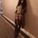 Madison Pettis Instagram – Aspen nights with @miumiu 🤎 @fwrd