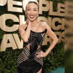 Jeannie Mai Instagram - Thank youuuu @peopleschoice for such a fun show and wrapping it by 7 so this Golden Girly could make her after partayyy eowww😛