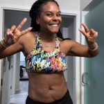 Tabitha Brown Instagram - Happy Women’s History Month!! For the whole month of March I would like to encourage every woman to move your body for at least 30 mins a day! Let’s do it together!! Walk, run, weights, swim, skip, sit-ups, squats, aerobics, dance etc… whatever you decide is your business but let’s all do it everyday for 30 days!! Who is with me?? #womenshistorymonth #tabithabrown #womanhood #spreadlove #fitness #bekindtoyourself
Sports bra from @rubenrojas ❤️