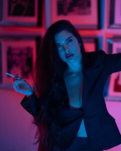 Lamitta Frangieh Instagram - Scorpio Lady by @kalamoda lens 📷 
.
.
#blacksuit #ladyinblack #lamittafrangieh #photoshoot #february