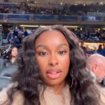 Coco Jones Instagram - courtside courtney 🍿
