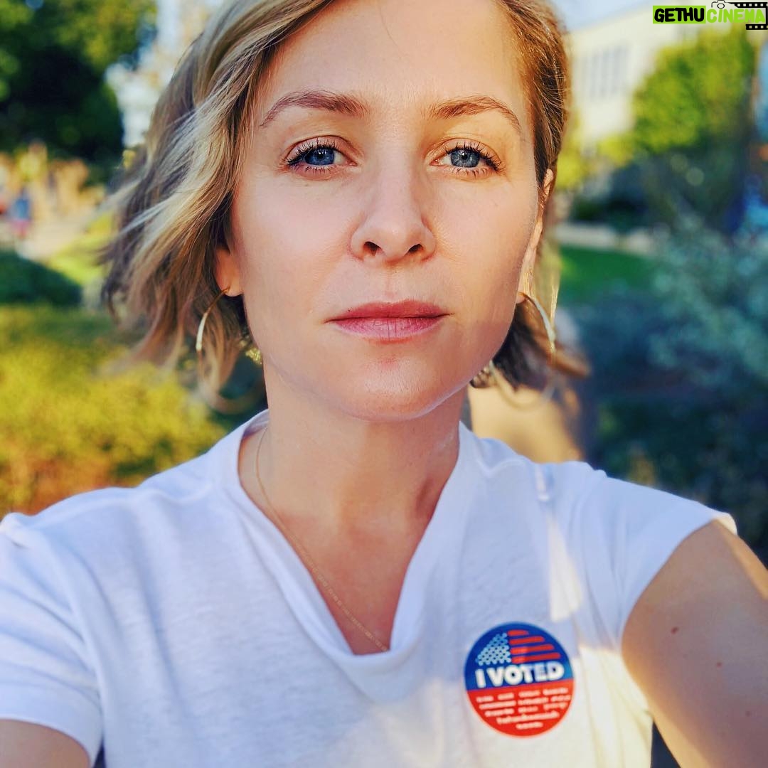 Jessica Capshaw Instagram - ⚡️Voted ⚡️