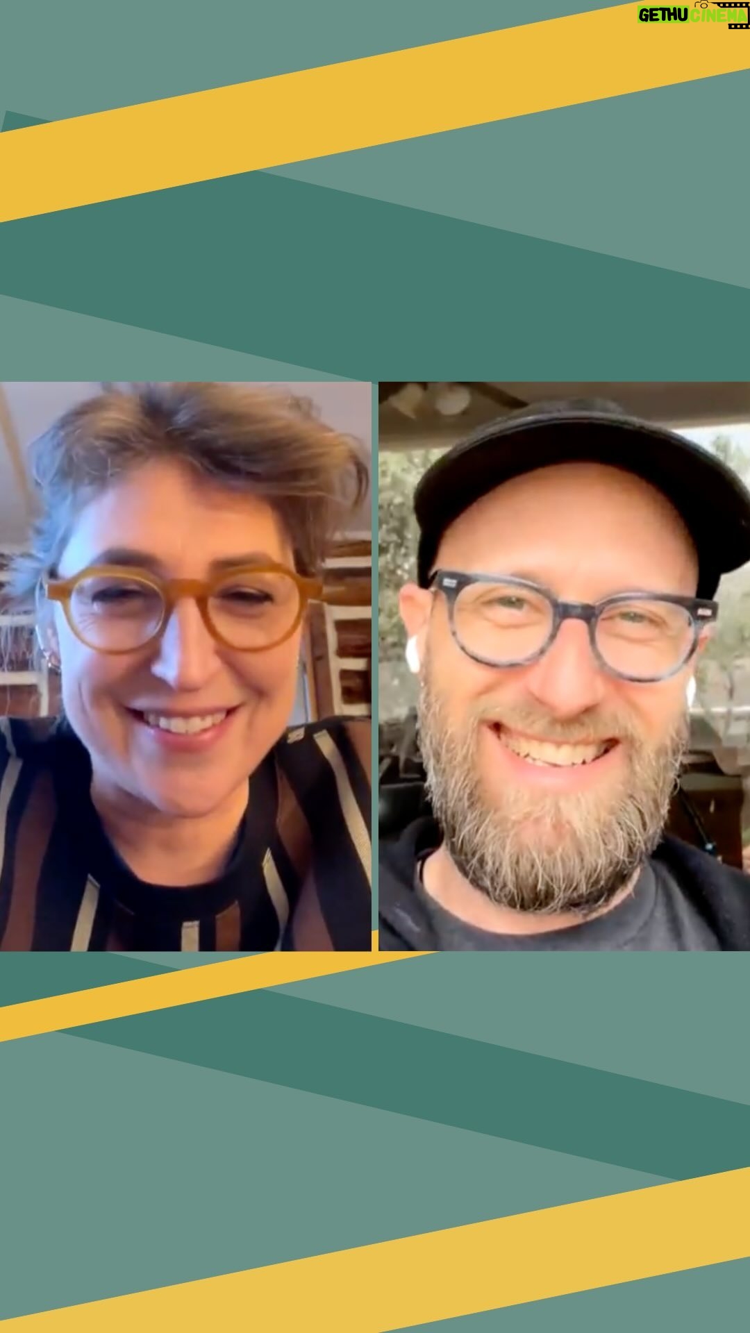 Mayim Bialik Instagram - Went live to talk about @peterattiamd getting vulnerable and teaching us about healthspan versus lifespan with @jonathancohenofficial 🧠💥