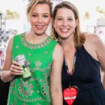 Elizabeth Banks Instagram - A weekend in Miami with @archerroosewines 💚 I had SUCH a blast serving up some cans at @sobewff with our founder and CEO @mariankleitner. Thank you to everyone who stopped by our booth and happy hour to taste the wines and say hello. We loved meeting all of you and can’t wait for next year! #sobewff