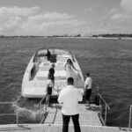 Chanel Iman Instagram – No better way to get to our charter then The Van Dutch ❤️Thank you @xisleboatcharters for being a part of our wedding, and making this a special moment for us both ⚓️🛥️