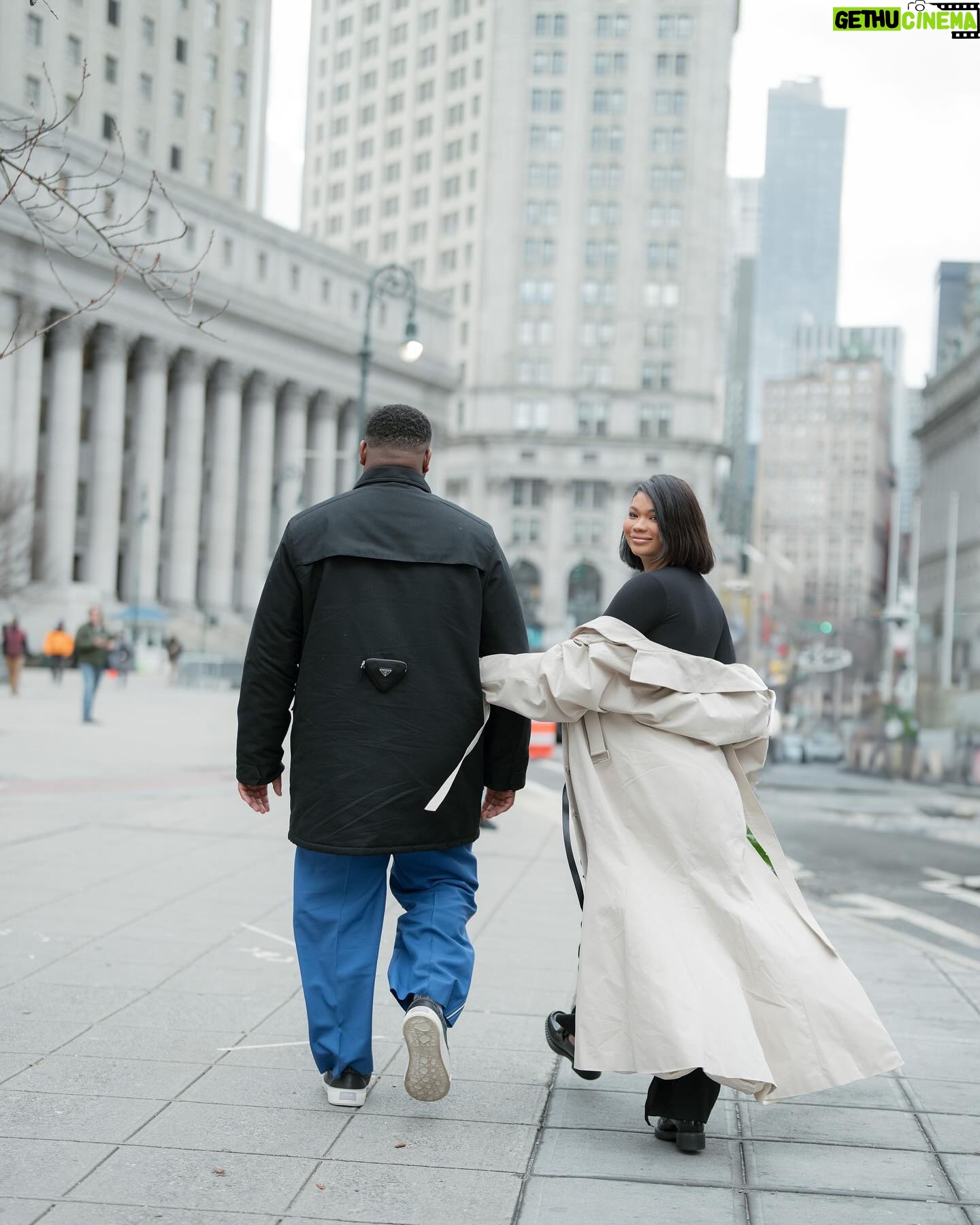 Chanel Iman Instagram - Before our elope we just went down to the court house and did it ❤️ New York 🇺🇸 01• 10•24 ♾️ 📸 @corbingurkin