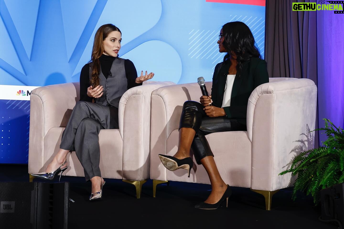 Sophia Bush Instagram - We had an amazing time at the first #MSNBClive yesterday, speaking to @stephruhle about closing the gender lending gap and our work as advisors to the @firstwomensbank and general partners at @unionheritage.
We understand the unique needs of the women’s economy because we are a part of it. Women are leading an economic revolution in this country, but just as there are gender gaps in leadership and pay, there is a gender gap in access to capital and First Women’s Bank intends to solve it.
And as investors, we know that on the equity side the need is just as urgent. We spend a lot of time educating people about the disparities for women and people of color — and they are many — but the truth is, more capital is needed in the ecosystem earlier for everyone. The lack of access to it disproportionately affects underrepresented founders. It is also where we see the greatest investment opportunity. We know that when we fund: early stage — matters just as much as who we fund: diverse entrepreneurs — and who gets to do the funding: diverse allocators.
Teams of diverse founders (meaning more than one gender and/or more than one race or ethnicity represented) create more innovation and, on average, better financial outcomes at venture-funded startups, including 30% higher MOIC (multiples on invested capital) when companies are acquired or go public, plus better valuations for startups with at least one female founder (63% better than all-male teams) and/or with at least one ethnically-diverse team member reporting to the CEO (65% better than all-white teams).
Our diversity of experience truly is our greatest strength. It’s moral. And it’s basic math. And we’re betting on both. Thank you to @lukerussert and @rashidaaj. And to @lisalstone for your incredible research quoted above.