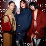 Riisa Naka Instagram - GUCCIの新クリエイティブ・ディレクターサバト・デ・サルノのデビューコレクション「Gucci Ancora」がついにローンチ✨
Rosso Ancora color一色の国立競技場にドキドキが止まらなかった♥️
 「Ancora - もう一度、もっと、ファッションに恋をしよう」というメッセージとともに、絶え間なく愛をもたらしてくれるファッションの魅力を再燃させたいというサバトの想いが込められたコレクションの世界観を体感でき、

これからサバトがつくる新しいGUCCIが
たくさんの方に幸せを運んでくれるんだろうなと
とても楽しみになった♥️🥰🤝🫀✨

全身Rosso Ancora colorで統一したコレクションに袖を通すことでステージアップした自分に出会えたけれど、どこか懐かしい気持ちにもなったルックでした♥️

よーさん @yoshidayoh_official 
エラちゃん　@elaiza_ikd 
と3姉妹ショット♥️♥️♥️😘

#GucciAncora
#GucciSS24
#PR
@gucci 
@sabatods