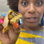 Tabitha Brown Instagram - Throw back Thursday!!! Yall remember these airfried  pizza rolls?? Well let’s get into them ❤️. #vegan #plantbased #pizza #foodie #tabithabrown