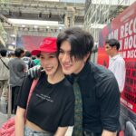 Worranit Thawornwong Instagram - วันเปิดตัววงอย่างเท่ มีคนมารอดูเยอะมาก ภูมิใจในตัวพี่ค่ะ😝❤️ @jirakitth_c @saintaftersix