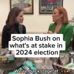 Sophia Bush Instagram - Actress and activist @sophiabush speaks backstage with @jenpsaki at MSNBC Live’s inaugural event in Washington, D.C. about what’s at stake in the upcoming election. “I’m hoping that we can pull our heads out of the sand, show up, beat it back at the ballot box and exercise our power,” she says.

MSNBC Live features live interviews and panel discussions, as well as forums and other events with MSNBC anchors and talent. @lukerussert is the host and creative director of MSNBC Live.