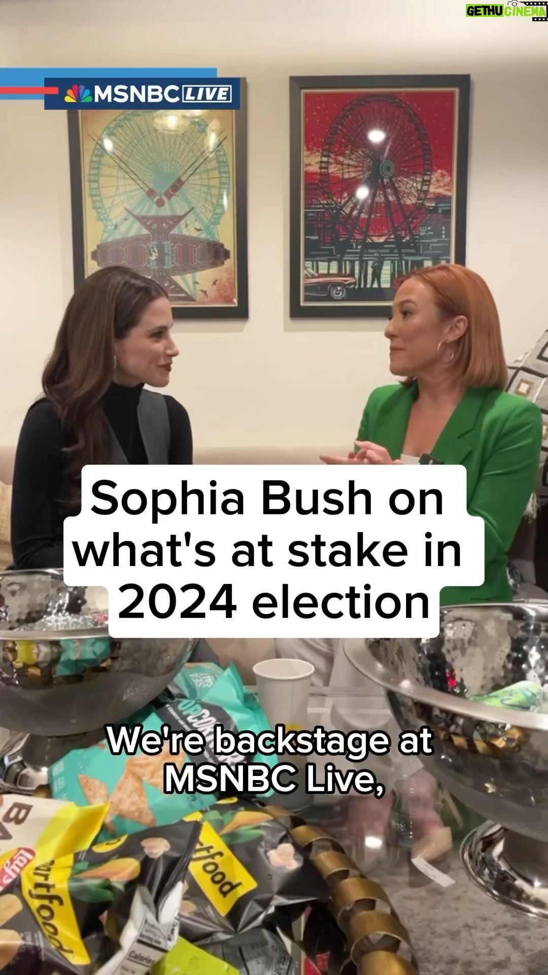 Sophia Bush Instagram - Actress and activist @sophiabush speaks backstage with @jenpsaki at MSNBC Live’s inaugural event in Washington, D.C. about what’s at stake in the upcoming election. “I’m hoping that we can pull our heads out of the sand, show up, beat it back at the ballot box and exercise our power,” she says.
MSNBC Live features live interviews and panel discussions, as well as forums and other events with MSNBC anchors and talent. @lukerussert is the host and creative director of MSNBC Live.