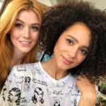 Katherine McNamara Instagram - Happiest of birthdays to the one and only @nathalieemmanuel (albeit very belated - damn Meta outages). My darling, you are more than a ray of light - you are the entire sun. Your beautiful spirit brings warmth to everyone you meet and your caring heart is cherished by all who know you. So grateful for you, my Group B sister! Here’s to many more adventures and memories! All my love! 🩵🩵