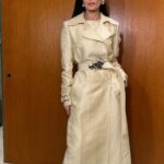 Demi Moore Instagram – Miss Moore wearing Mr Maxwell for pre Oscar’s party night # 1. 
Styled by me 
Full look by @brandonmaxwell 
Heels by @jimmychoo 
Jewels by @melindamaria_jewelry 
Makeup by @silbruinsma1 
Hair by @gregoryrussellhair 
Assisted by @nicksegodi 
Tailoring by @lubastailoring