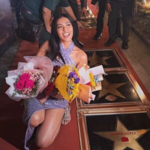 Sanya Lopez Instagram - It’s every actor’s dream to be included in the Walk of Fame. Thank you Tatay, I dedicate this to you! Naalala ko pa noon kung gaano ang tiwala mo sa akin na maaabot ko ang dream kong ito. To the late Master Showman Mr. German Moreno, tay you will always be a part of my achievements. Dahil hindi magiging posible ang lahat ng ito kundi dahil sa yo. I love you Tatay, and I miss you! 🥹❤️

Make-up: @gerypenaso
Hair: @markanthonyrosales 
Stylist: @eldzsmejia 
Designer: @ajjavierph 
Photographer: @niko.gonzales