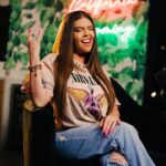 Chanel West Coast Instagram – New episode of “The Laugh” podcast out now! 🤘🏼🎙️ Nirvana T & Jeans @FashionNova