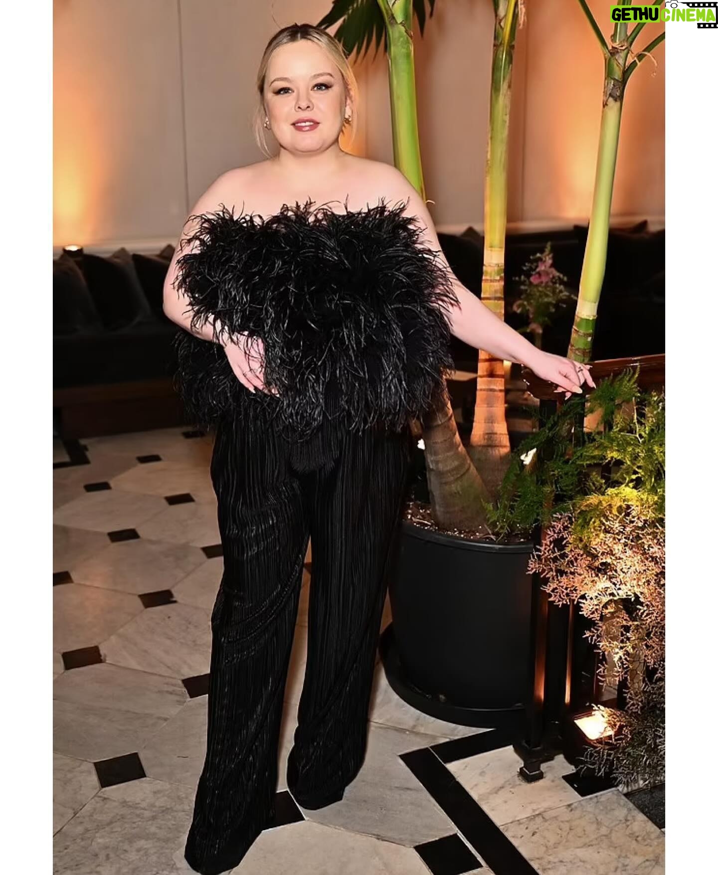 Nicola Coughlan Instagram - Congratulations @chiomannadi for your first edition of @britishvogue and thank you for a gorgeous night 🖤
Styled by @aimeecroysdill wearing @styland tailored by @themicahhone
Makeup @neilyoungbeauty
Hair @leighkeateshair
Photos @davebenett for @gettyimages
@vrwpublicity