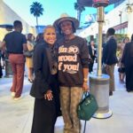 Tabitha Brown Instagram - Still Celebrating Women’s History Month 💪🏾 and last night so many of us showed up to support @iamreginaking ❤️ and to show love and respect to the memory of #shirleychisholm 
What an amazing force she was and what a beautiful performance by @iamreginaking 💪🏾 Honey I’m so proud of you!!! Family y’all have to watch this beautiful film on @netflix ❤️ #womenshistorymonth #tabithabrown
Shirt from @dressedinlala 
Pants @gucci 
Hat @straw_and_wool vegan collection