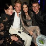 Demi Moore Instagram - Shimmered and shimmied the night away ✨💃🏻 Congrats to @dolcegabbana on the opening of ‘Dal Cuore Alla Mani’ at the @palazzorealemilano!