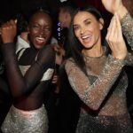 Demi Moore Instagram - Shimmered and shimmied the night away ✨💃🏻 Congrats to @dolcegabbana on the opening of ‘Dal Cuore Alla Mani’ at the @palazzorealemilano!