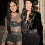 Demi Moore Instagram - Shimmered and shimmied the night away ✨💃🏻 Congrats to @dolcegabbana on the opening of ‘Dal Cuore Alla Mani’ at the @palazzorealemilano!