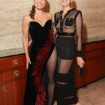 Sophia Bush Instagram - Access to the arts changed my life. It was a joy to support the @artproductionfund and their mission to fund public art projects. Even more special to do so for the one and only @genevievejroth’s birthday. Thank you dear @csiriano for the wearable art you dressed me in. #ArtProductionFund

Thank you for the 📸 @bfa
