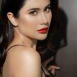 Praya Lundberg Instagram – @armanibeauty event today 
#armanibeautythailand 🖤❤️