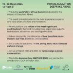 Sophia Bush Instagram - The world is waking up to the dangers of deepfake abuse. Join us at the world’s first Virtual Summit on Deepfake Abuse, organized by @myimagemychoice, @bumble, @thejhf, The Reclaim Coalition, @willa.willa.willa. This event is rooted in lived-experience perspectives, and brings together key stakeholders, advocates, thought-leaders, and lived experience experts, aiming to turbocharge a global conversation and seek solutions. The Summit will take place online between 12 PM - 6 PM ET on March 19 & 20. Register online at bit.ly/virtualsummitdeepfakes

I’m thrilled to be speaking in the keynote “The True Cost of Deepfake Abuse” alongside @noellemartin an incredible survivor, advocate, lawyer, leader, in this space. 

@nialauryn will be speaking on the panel “Deepfake Abuse Is Now Mainstream: What Can Tech Do?” alongside Nina Jankowicz @wiczipedia (TIME AI100) Hany Farid (Professor UC Berkeley), Georgia Bullen (Executive Director, Superbloom)

Alongside the summit, participants will be also able to stream our award-winning documentary film @anotherbody.film following a college student’s search for justice after she discovers non consensual deepfake abuse of herself circulating online, followed by a Q&A with the directors. (Swipe to see the trailer at the end of the carousel.) 

See you (virtually) this week! #AnotherBody #DeepfakeAbuse