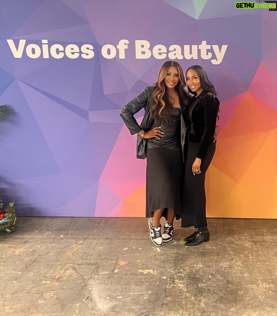 Cynthia Bailey Instagram - my longtime friend of over 30 years @danahillrobinson and I have been working hard on something special that’s going to make your skin GLOW! 
we had an amazing day at @landinginternational’s inaugural @voicesofbeautysummit event meeting @jcruel EIC of @allure. 
Coming soon…stay tuned for @glowissima!🌺💞

#glowissima 
#revealyourglow
#skincareobsessed
#nourishyourskin
#healthyskin 
#cofounders