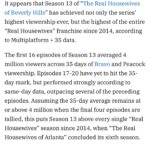 Kyle Richards Instagram - @variety “It appears that Season 13 of “The Real Housewives of Beverly Hills” has achieved not only the series’ highest viewership ever, but the highest of the entire “Real Housewives” franchise since 2014, according to Multiplatform   35 data.”