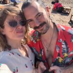 Burcu Biricik Instagram - Minikoyla ilk deniz ☀️🌸💃