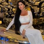 Lamitta Frangieh Instagram - A glimpse of a perfect night in @atlantistheroyal  wearing @tres.chic.atelier ✨
.
.
.
#atlantisroyal #dubai#dresstoimpress #ladolcevita #nightout #lamittafrangieh