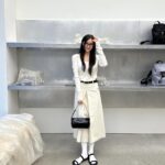 Hyomin Instagram - 올 봄 나의 문신이자 분신이 되어줄 스커트를 찾았다네 신이난다네 ♪