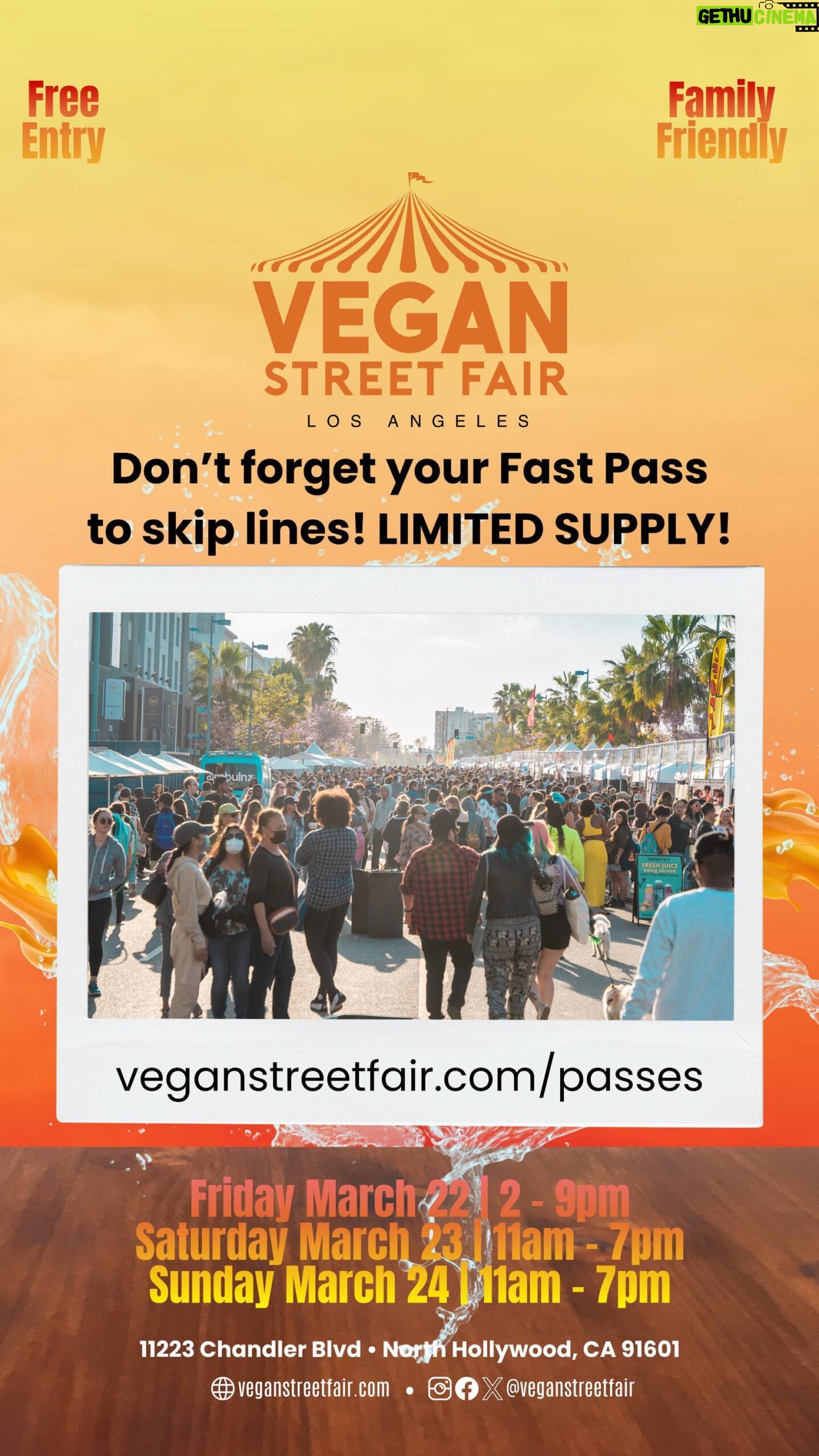 Tabitha Brown Instagram - Los Angeles Family!!! @veganstreetfair is happening this Friday, Saturday and Sunday๐๐๐. Itโs about to be a very good time!!! Remember it is absolutely FREE to get in but if you want to skip the lines for your food or get bags of goodies head over to @veganstreetfair and order your:
1. swag bags full of $200 worth of products for just $89
2. Fast passes to skip lines
#vegan #plantbased #losangeles #goodtimes #tabithabrown #veganstreetfair