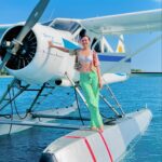 Beauty Gonzalez Instagram - Our first Seaplane flight felt a bit like walking on water, 
It also felt a bit like cheating, 
like skipping a very very long line. 💙
By-Passing the 6 hour land trip plus the 2 hour Boat trip from Puerto Princesa to The Balabac Islands , 
it was not Un similar to teleportation 💜
Landing amidst yachts and boats minutes away from remote beautiful islands was thrilling and surreal.

It won’t be our last 🧡