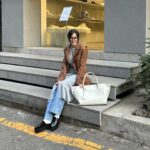 Hyomin Instagram - 올 봄 나의 문신이자 분신이 되어줄 스커트를 찾았다네 신이난다네 ♪
