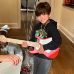Jessie James Decker Instagram - Happy 6th birthday to my sunshine Forresty☀️ the day you were born on that snowy day in Colorado you truly lit up our lives super star⭐️ always entertaining us and keeping us on our toes with your wild child spirit! I can’t wait to watch you rock this world one day 🤘🎧🎸 we love you baby☀️🤘⭐️💙