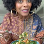 Tabitha Brown Instagram - Saturday Salad TSA:  Even if the avocado is bruised, it can still be used 😉❤️. Love y’all! #tabithabrown #salad #recipes #spreadlove
