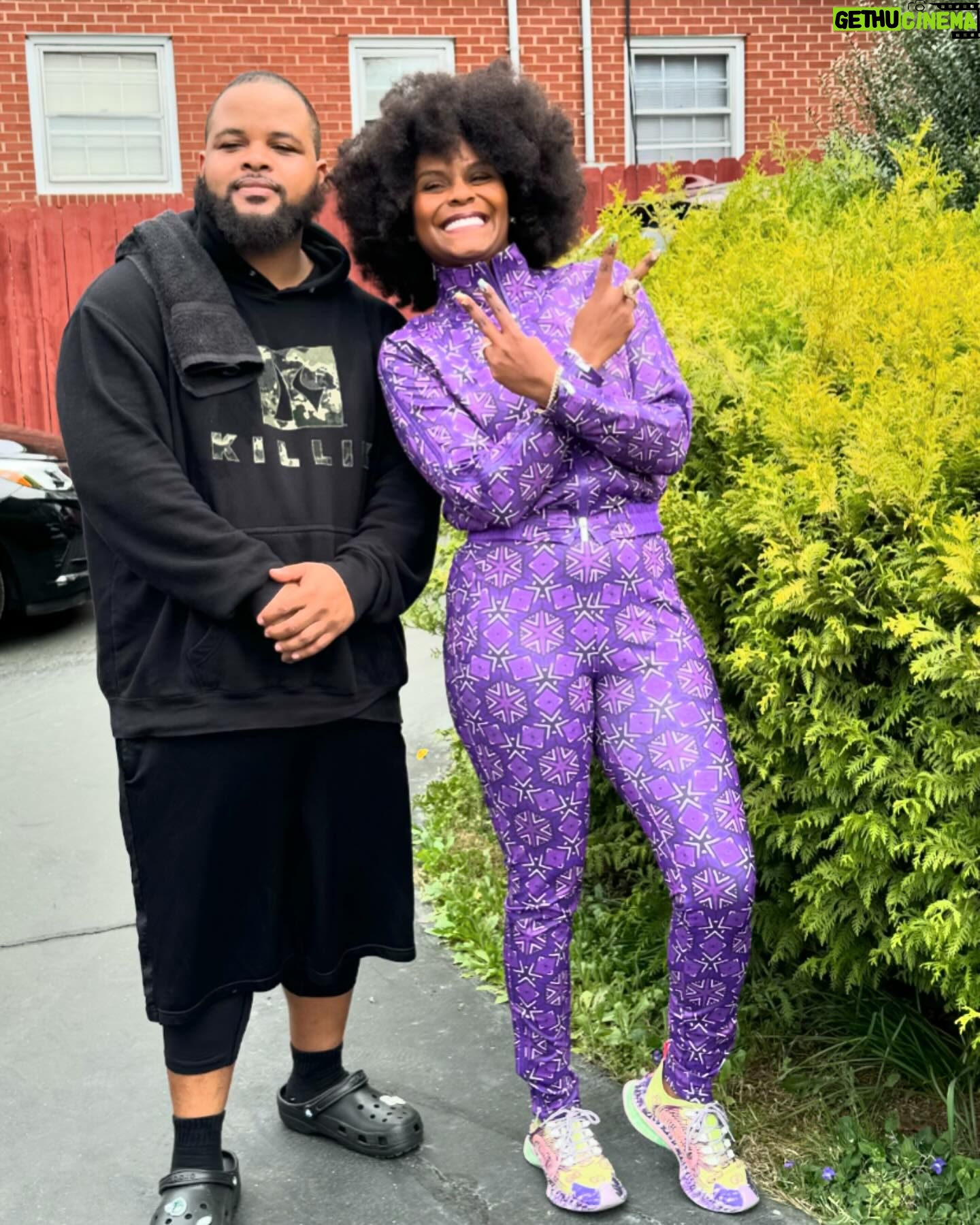 Tabitha Brown Instagram - Another great day with my family!! Love y’all so much❤️ #RuffinLove #northCarolina #tabithabrown
My tracksuit is @shopsassyjones